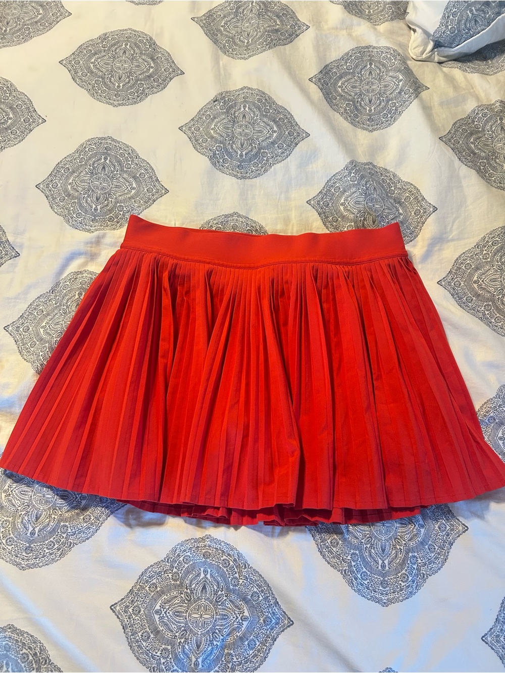 lululemon athletica Red Pleated Skater Skirt